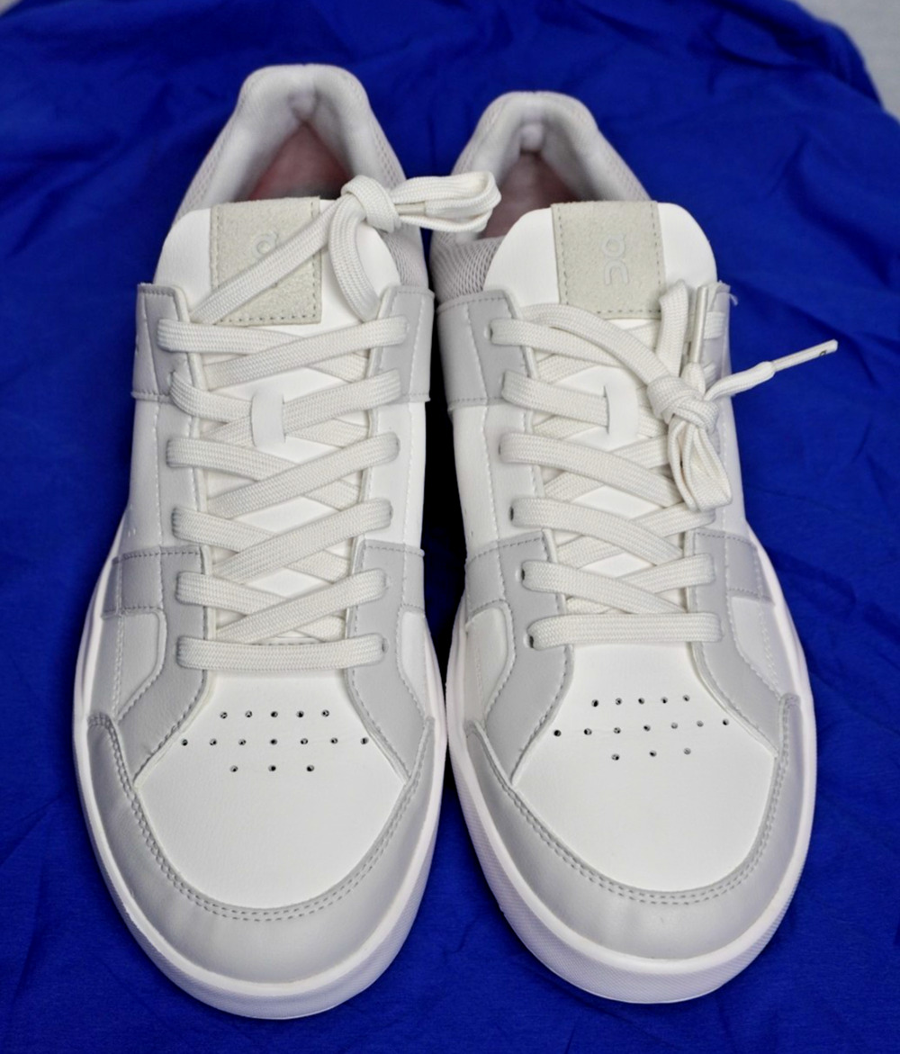 On Men's The Roger Clubhouse Sneakers Frost Flame Size 9M